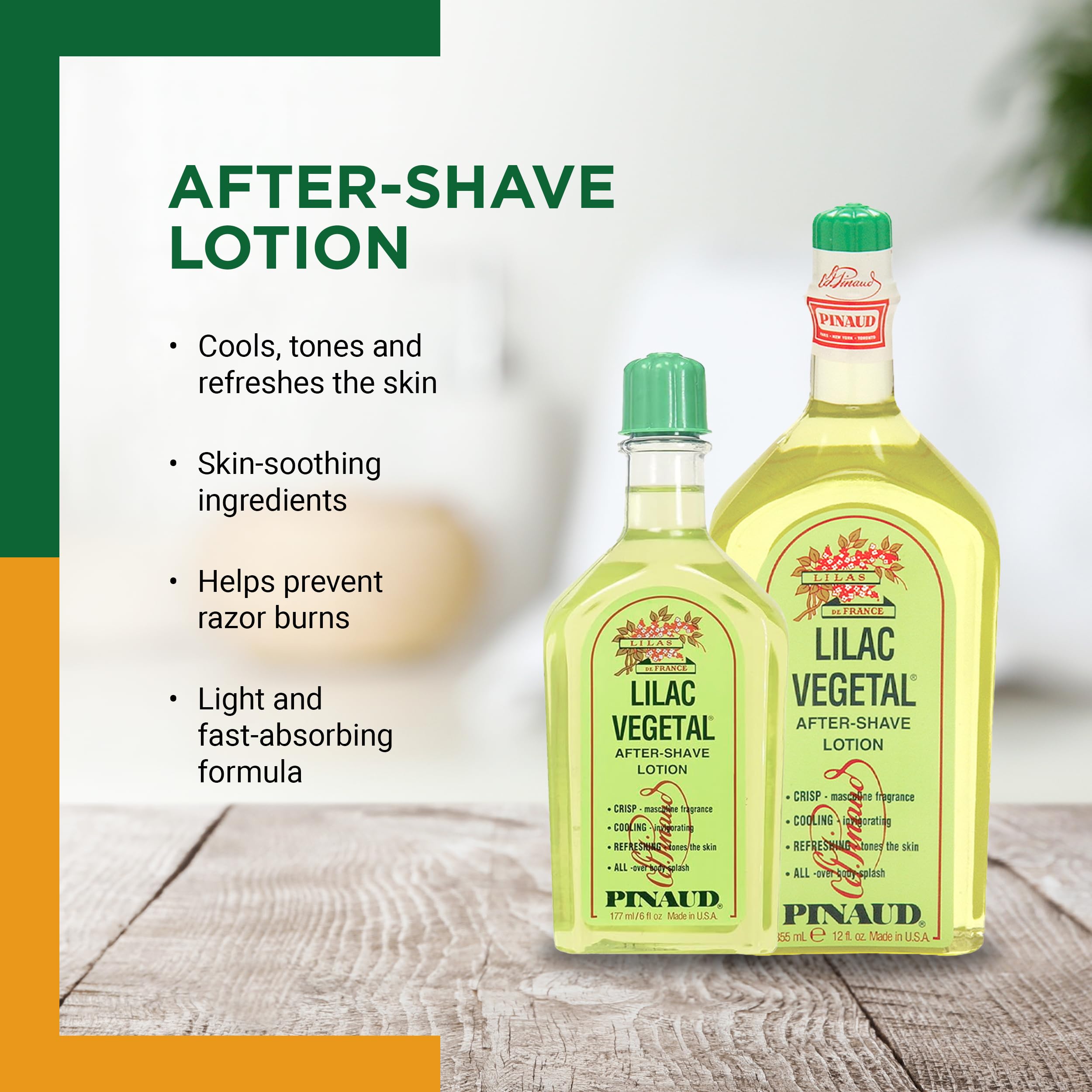 Clubman Pinaud Lilac Vegetal After-Shave Lotion 6 oz - Image 3